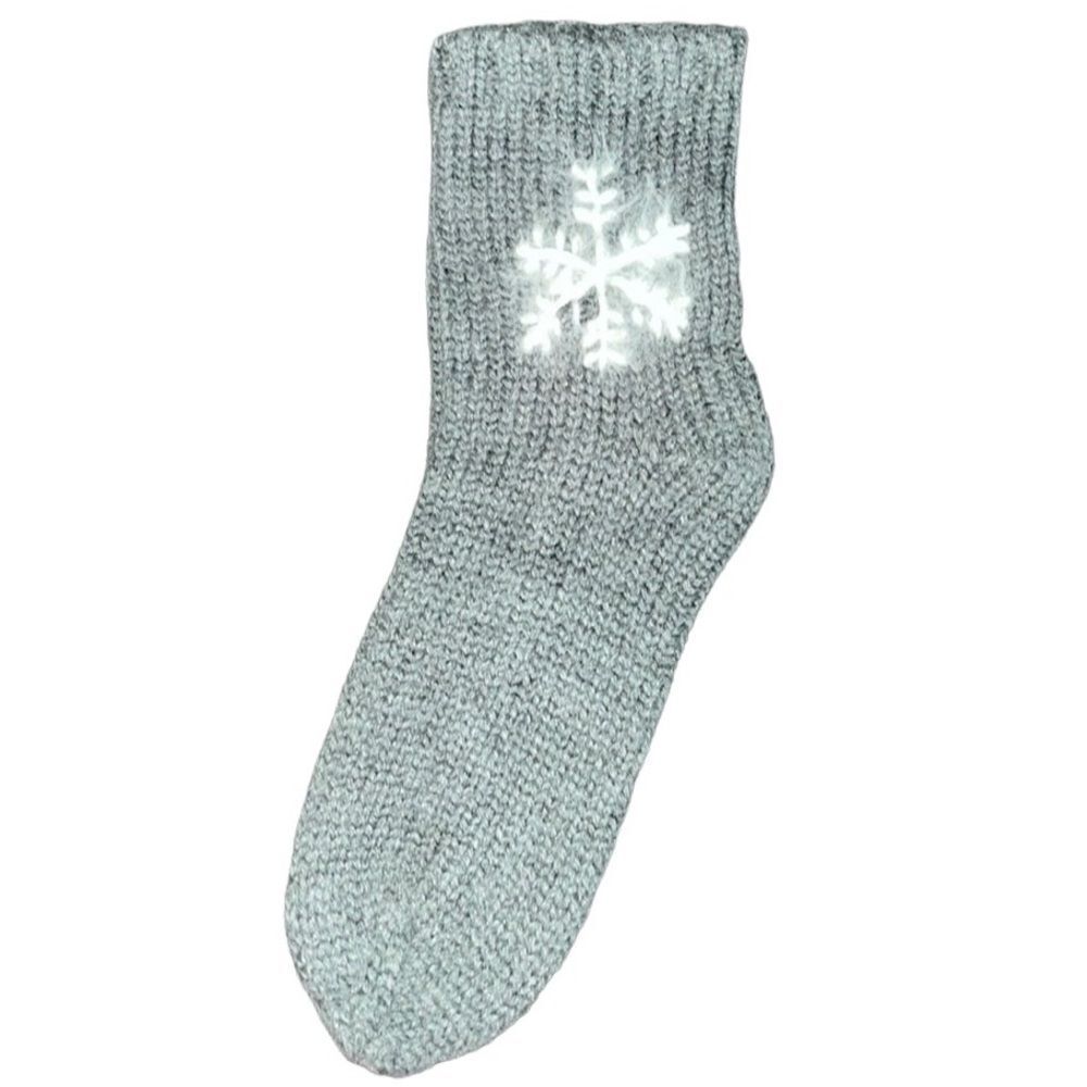 Lemon Women’s Snowflake Knit Socks - One Size